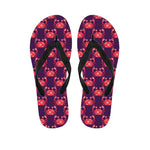 Cute Crab Pattern Print Flip Flops