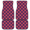 Cute Crab Pattern Print Front and Back Car Floor Mats