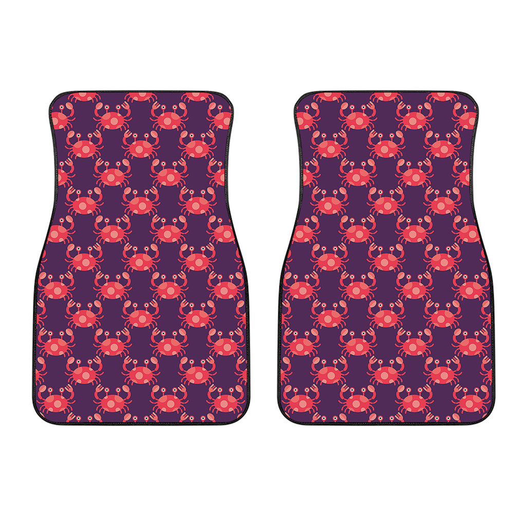 Cute Crab Pattern Print Front Car Floor Mats