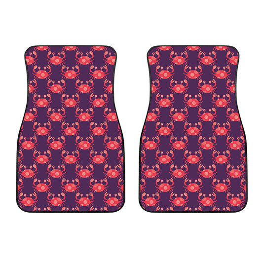 Cute Crab Pattern Print Front Car Floor Mats