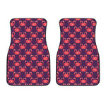 Cute Crab Pattern Print Front Car Floor Mats
