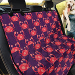 Cute Crab Pattern Print Pet Car Back Seat Cover