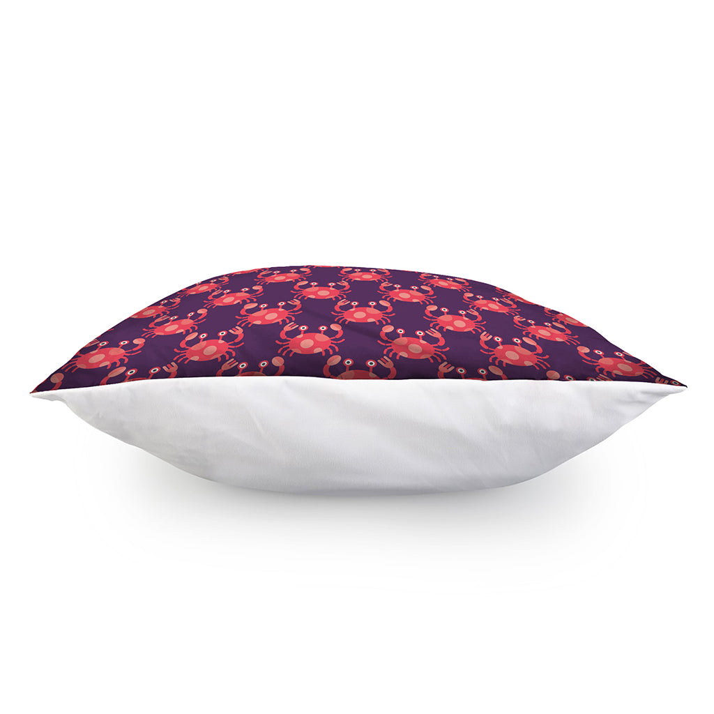 Cute Crab Pattern Print Pillow Cover