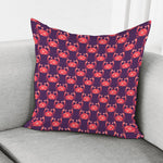 Cute Crab Pattern Print Pillow Cover