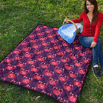 Cute Crab Pattern Print Quilt