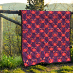 Cute Crab Pattern Print Quilt