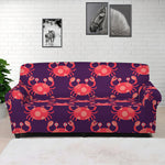 Cute Crab Pattern Print Sofa Cover