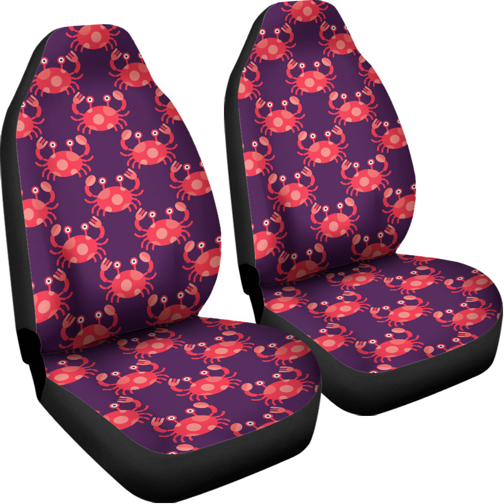 Cute Crab Pattern Print Universal Fit Car Seat Covers