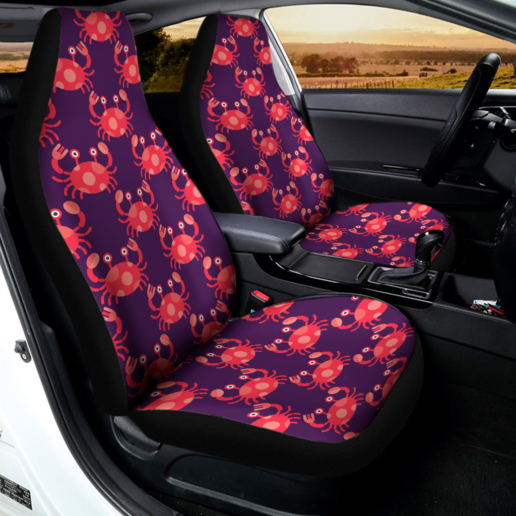 Cute Crab Pattern Print Universal Fit Car Seat Covers