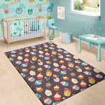 Cute Cupcake Pattern Print Area Rug