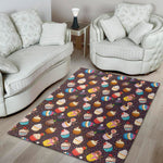 Cute Cupcake Pattern Print Area Rug