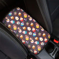Cute Cupcake Pattern Print Car Center Console Cover