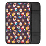 Cute Cupcake Pattern Print Car Center Console Cover