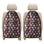 Cute Cupcake Pattern Print Car Seat Organizers