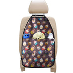 Cute Cupcake Pattern Print Car Seat Organizers