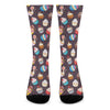 Cute Cupcake Pattern Print Crew Socks