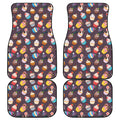 Cute Cupcake Pattern Print Front and Back Car Floor Mats