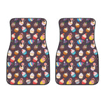 Cute Cupcake Pattern Print Front Car Floor Mats