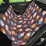 Cute Cupcake Pattern Print Pet Car Back Seat Cover