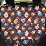 Cute Cupcake Pattern Print Pet Car Back Seat Cover