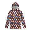 Cute Cupcake Pattern Print Pullover Hoodie