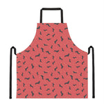 Cute Dachshund Pattern Print Apron