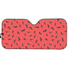 Cute Dachshund Pattern Print Car Sun Shade