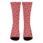 Cute Dachshund Pattern Print Crew Socks