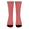 Cute Dachshund Pattern Print Crew Socks