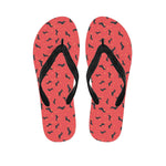 Cute Dachshund Pattern Print Flip Flops