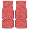 Cute Dachshund Pattern Print Front and Back Car Floor Mats