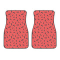 Cute Dachshund Pattern Print Front Car Floor Mats