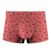 Cute Dachshund Pattern Print Men's Boxer Briefs