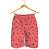 Cute Dachshund Pattern Print Men's Shorts