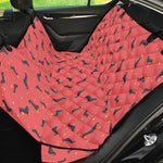 Cute Dachshund Pattern Print Pet Car Back Seat Cover