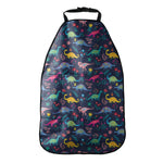 Cute Dino Floral Pattern Print Car Seat Organizers