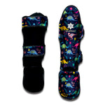 Cute Dino Floral Pattern Print Muay Thai Shin Guard