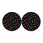 Cute Dino Footprint Pattern Print Car Coasters