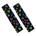 Cute Dino Footprint Pattern Print Car Seat Belt Covers