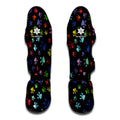 Cute Dino Footprint Pattern Print Muay Thai Shin Guards