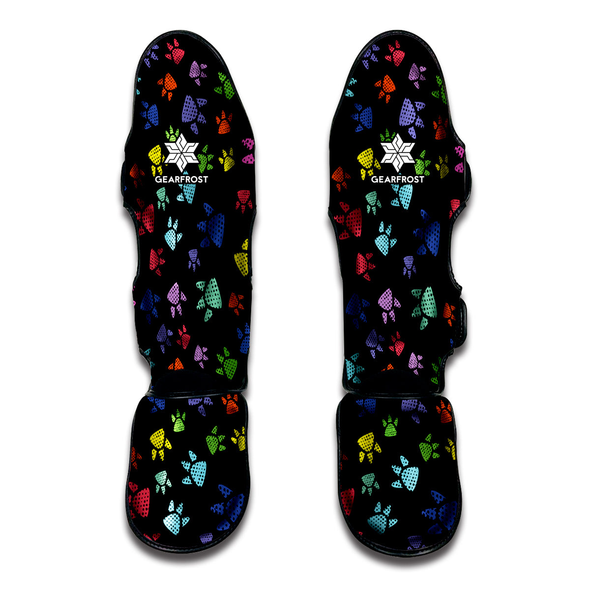 Cute Dino Footprint Pattern Print Muay Thai Shin Guard