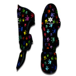 Cute Dino Footprint Pattern Print Muay Thai Shin Guard
