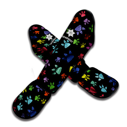 Cute Dino Footprint Pattern Print Muay Thai Shin Guard
