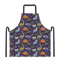 Cute Dino Halloween Pattern Print Apron