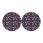 Cute Dino Halloween Pattern Print Car Coasters