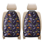 Cute Dino Halloween Pattern Print Car Seat Organizers