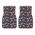 Cute Dino Halloween Pattern Print Front Car Floor Mats