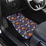 Cute Dino Halloween Pattern Print Front Car Floor Mats