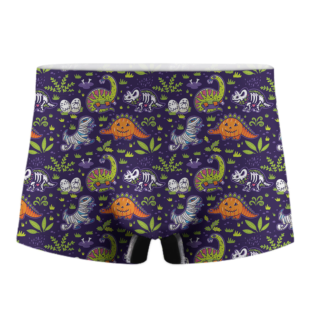 Cute Dino Halloween Pattern Print Men's Boxer Briefs