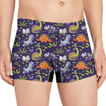 Cute Dino Halloween Pattern Print Men's Boxer Briefs
